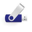 KENSINGTON SWIVEL FLASH DRIVE USB 2.0 16GB BLUE